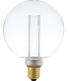 Ampoule LED E27 3,5W dimmable - G125, Globe Vintage, 2000K, verre clair