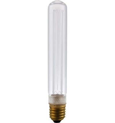 Ampoule LED vintage E27 2,5W dimmable - 18,5cm, 2000K, verre clair, Tube