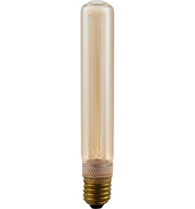Ampoule LED vintage E27 2,5W dimmable - 18,5cm, 1800K, verre doré, Tube T30