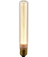 Ampoule LED vintage E27 2,5W dimmable - 18,5cm, 1800K, verre doré, Tube T30