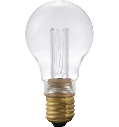 Ampoule LED vintage E27 2,5W dimmable - A60, 2000K, verre clair, 65lm