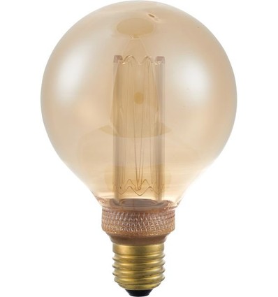 Ampoule LED vintage E27 3,5W dimmable - Globe G95, 1800K, verre doré, 100lm