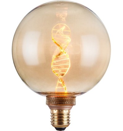 Globe LED Vintage DNA G125 E27 3,5W dimmable - 110lm, 1800K, verre doré