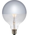 Ampoule LED E27 4W dimmable G125 - Filament, calotte argentée, 2500K, verre miroir argent