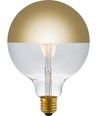 Ampoule LED E27 4W dimmable - G125, Globe calotte dorée, 2500K, filament