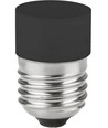 Ampoule LED tubulaire E27 3,4W dimmable - 4,5cm, 2700K, noir, No Side Glow