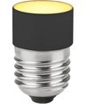 Ampoule LED tubulaire E27 3,4W dimmable - 4,5cm, 2700K, noir, No Side Glow