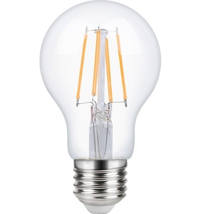 Ampoule LED filament E27 4W dimmable - A60, 2200K, claire, 380lm
