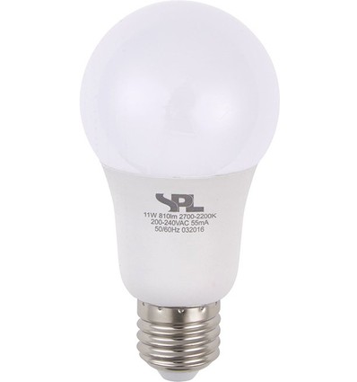 Ampoule LED E27 11W dimmable - DimToWarm, 2000-2700K, A60, verre opale, 810lm