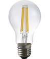 Ampoule LED filament E27 7W avec capteur crépusculaire - A60, 810lm, verre clair, 2700K