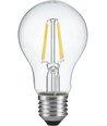 Ampoule LED filament E27 4W avec capteur crépusculaire - A60, 470lm, 2700K, verre clair