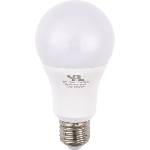 Ampoule LED E27 14W dimmable - DimToWarm, 1050lm, A65, verre opale, 2000-2700K