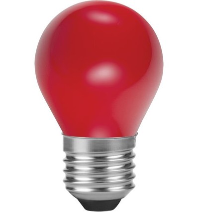 Ampoule LED E27 1W G45 - Rouge, Party Colour Premium
