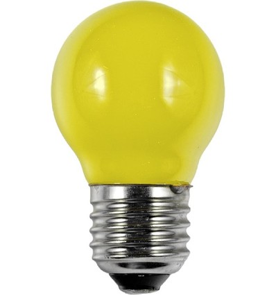 Ampoule LED E27 1W G45 - Jaune, Filament, Party Colour Premium