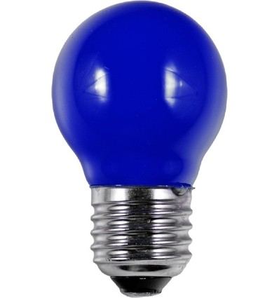 Ampoule LED E27 1W G45 - Bleu, Filament Party Colour Premium
