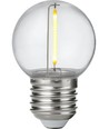 Ampoule LED E27 1W G45 - Filament, claire, polycarbonate incassable, 2700K