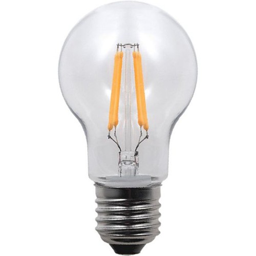 Ampoule LED filament E27 3,5W A55, 320lm, polycarbonate incassable, claire, blanc chaud