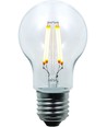 Ampoule LED filament E27 3,5W A55, 320lm, polycarbonate incassable, claire, blanc chaud