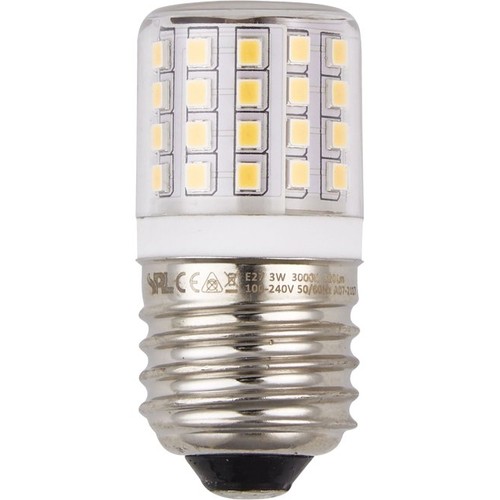 Ampoule tube LED E27 4,5W, 24V-30V - 6cm, 550lm, verre clair, 3000K, AC/DC