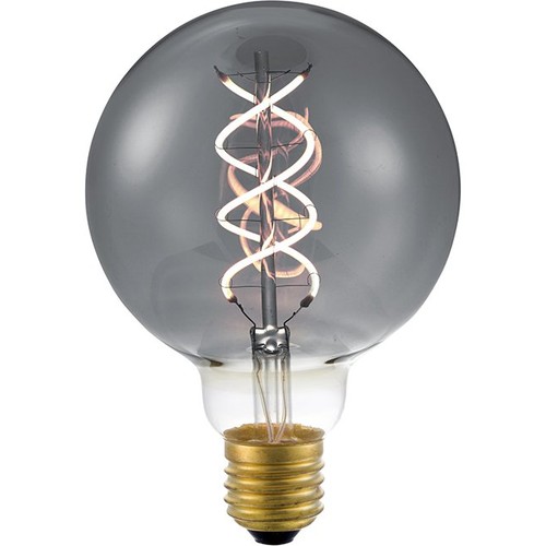 Ampoule LED E27 5W dimmable - G95, Double Helix, Smoke, 2200K, 120lm