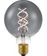 Ampoule LED E27 5W dimmable - G95, Double Helix, Smoke, 2200K, 120lm