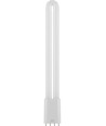 Tube LED 32cm 12W PLL 2G11 - 1550lm, 4 broches, verre opale