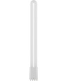 Tube LED PLL 18W 2G11, 41cm - 2200lm, 4 broches, verre opale, 3000K