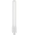 Ampoule LED G23 5W G23-SMART22 - 21,8cm, compatible ballast, 730lm, verre opale