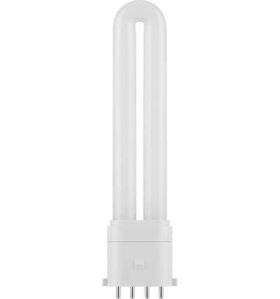 Ampoule PLS 2G7 4,5W - 14,6cm, 4 broches, verre opale, 3000K