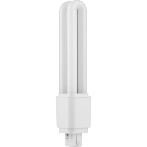 Ampoule LED G24d-2 9W 16,8cm - Compatible direct/ballast, 1280lm, verre opale