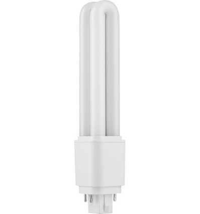 Ampoule LED G24q 16,8cm 9W - 1360lm, 4 broches, verre, opale, 6500K