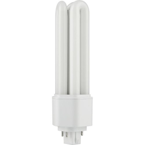 Ampoule LED GX24q-4 13W - 16,5cm, 1750lm, 4 broches, verre opale, 3000K
