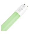 Tube LED T8 60cm 9W Vert - Verre, compatible direct/ballast