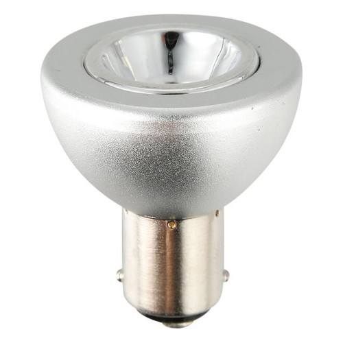 Spot LED BA15d 5W, 12V - R37, 285lm, 35°, dimmable, argent, 2700K