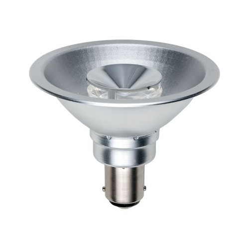 Ampoule LED BA15d AR70 9W, 12V - 450lm, 24°, dimmable, blanc chaud