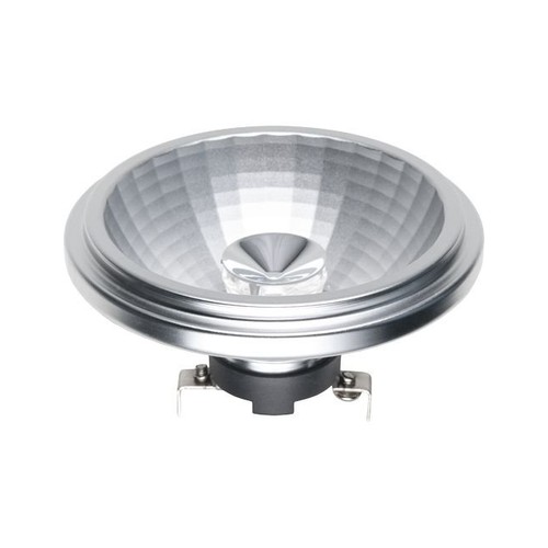 Ampoule LED G53 AR111 12W dimmable, 12V - 10°, 2700K, gris, 690lm