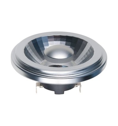 Ampoule LED G53 AR111 15W dimmable, 12V - 1080lm, 35°, 2700K, finition grise