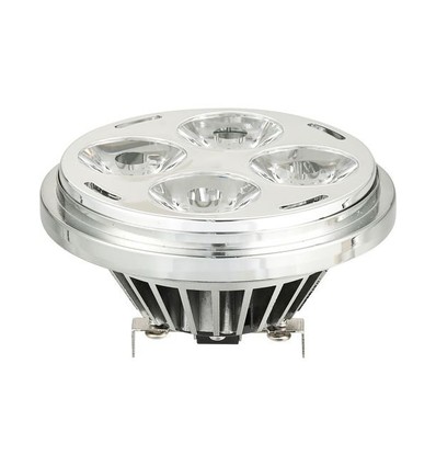 Ampoule LED AR111 G53 22W dimmable - 48V, 4°, 1640lm, 2700K, driver externe inclus