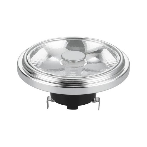 Ampoule LED G53 AR111 12W, 12V - 10°, dimmable, 2700K, gris, AC/DC