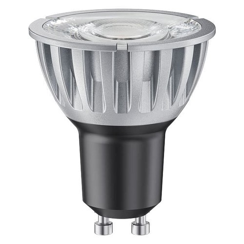 Ampoule LED GU10 6,5W dimmable - 10°, 510lm, argent, 3000K