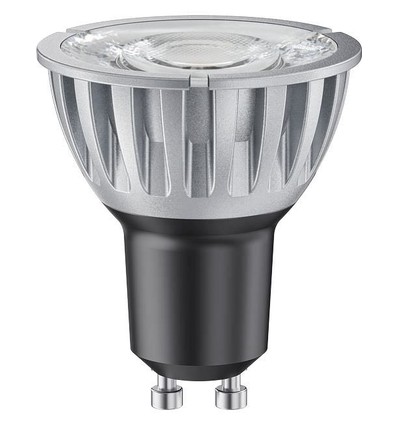 Ampoule LED GU10 6,5W dimmable - 10°, 510lm, argent, 3000K