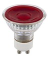 Ampoule LED GU10 5W dimmable - Rouge, 38°, verre, 230V