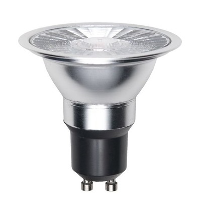 Ampoule LED GU10 ES63 8W dimmable - 510lm, 2700K, 38°, verre clair