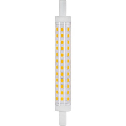 Ampoule LED R7S 118mm / 9W - 830lm, 3000K, verre clair, céramique