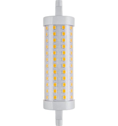 Ampoule LED R7S 118mm 14W dimmable - 2000lm, 3000K, verre clair