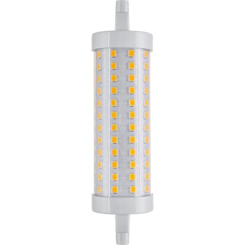 Ampoule LED R7S 118mm / 17W - 2500lm, 3000K, verre clair