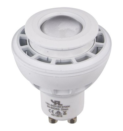 Ampoule LED GU10 5,5W DimToWarm - 2000K-2800K, 30-80°, blanc, dimmable