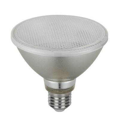 Ampoule LED PAR30 E27 10W dimmable - 700lm, 36°, IP65, verre, blanc chaud