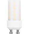 Ampoule LED tubulaire GU10 4W, 5,2cm - Dimmable, verre dépoli, 2700K