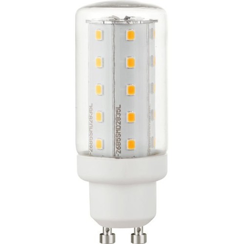 Ampoule LED tube GU10 4W en verre, 8cm - 450lm, 2700K
